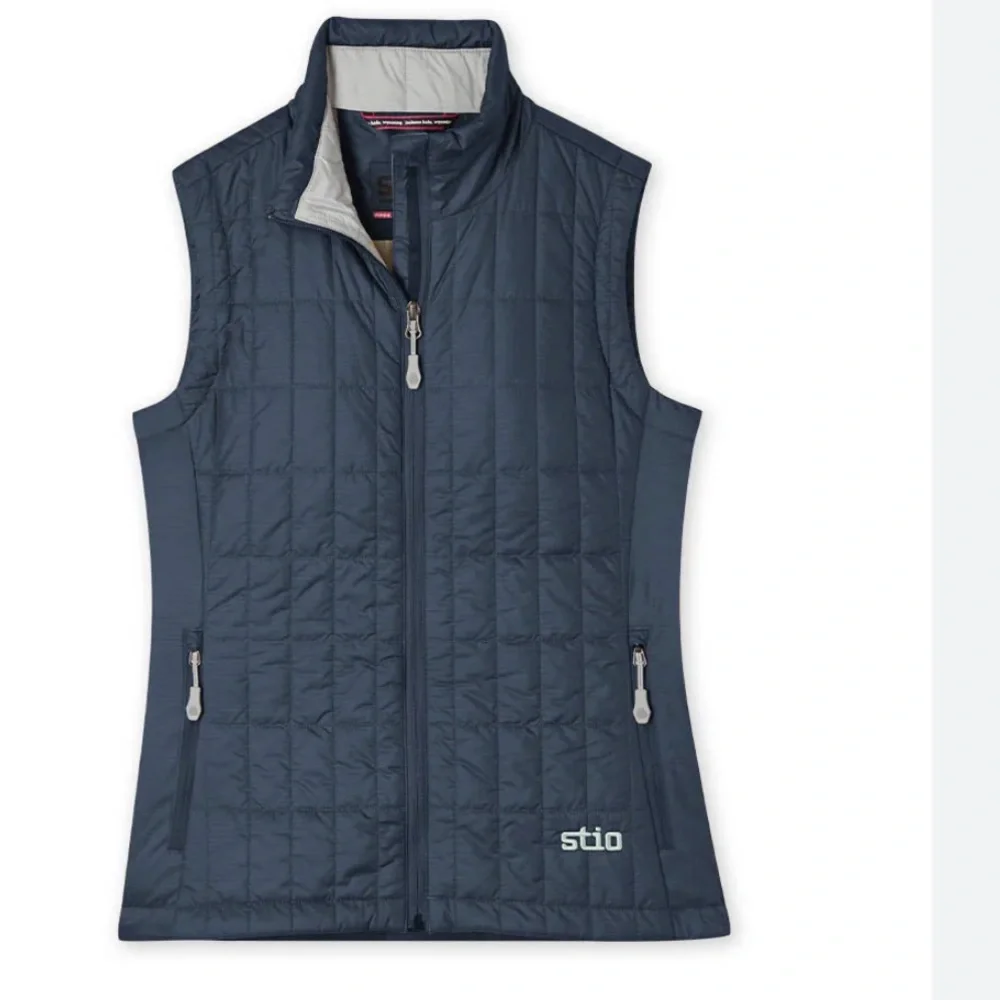 Womens stio azura insulated down vest navy size small style 1167 - Picture 1 of 8